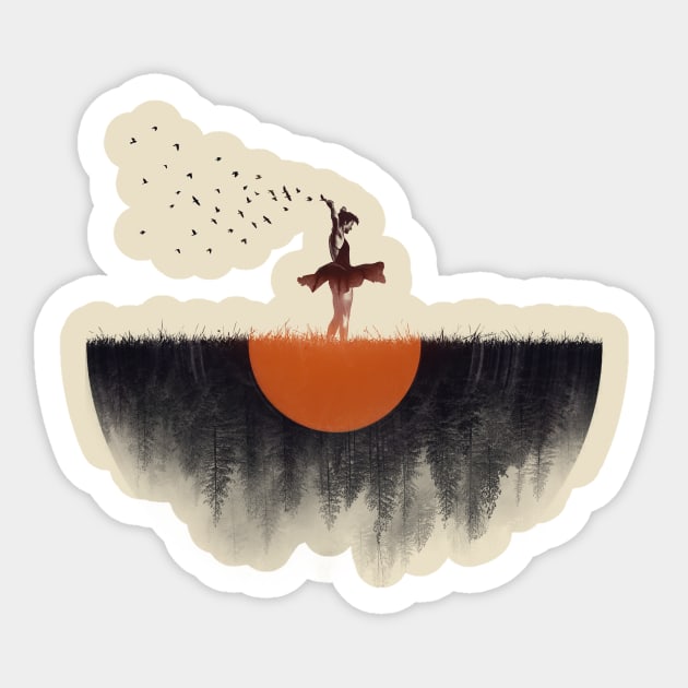 The Sound of Nature Sticker by enkeldika2